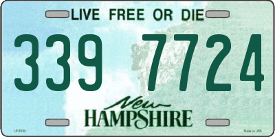 NH license plate 3397724