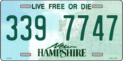 NH license plate 3397747