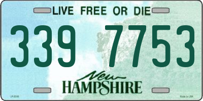NH license plate 3397753
