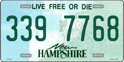 NH license plate 3397768