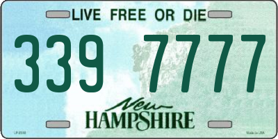 NH license plate 3397777