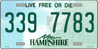 NH license plate 3397783