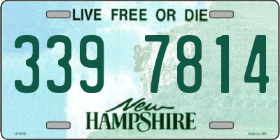 NH license plate 3397814