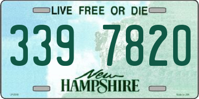 NH license plate 3397820