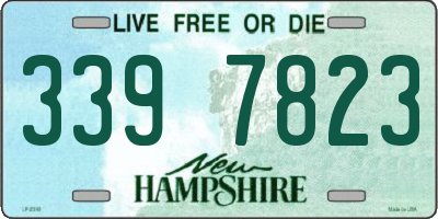 NH license plate 3397823