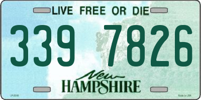 NH license plate 3397826