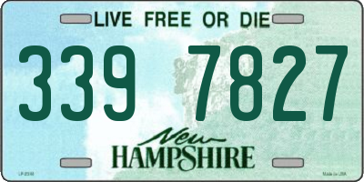 NH license plate 3397827