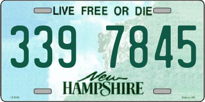 NH license plate 3397845
