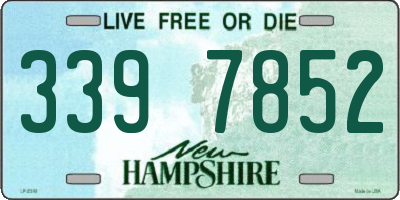 NH license plate 3397852