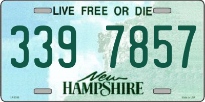 NH license plate 3397857