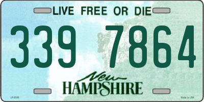 NH license plate 3397864
