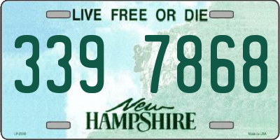 NH license plate 3397868