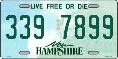 NH license plate 3397899