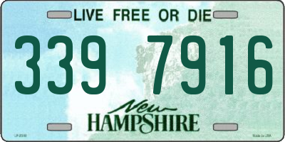NH license plate 3397916