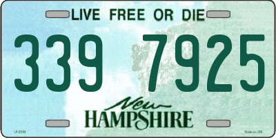 NH license plate 3397925