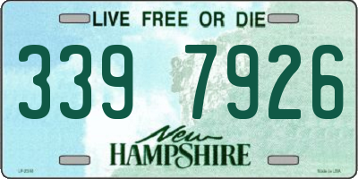 NH license plate 3397926