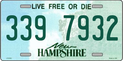 NH license plate 3397932