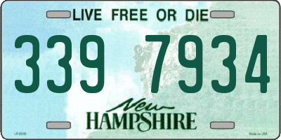 NH license plate 3397934