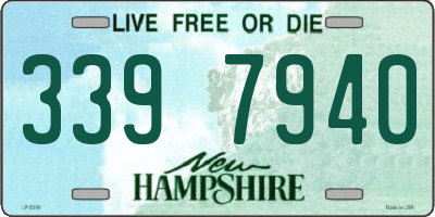 NH license plate 3397940