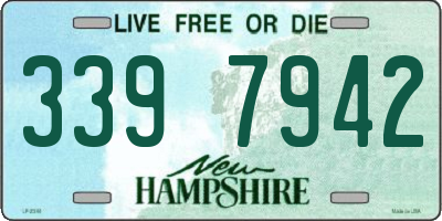 NH license plate 3397942