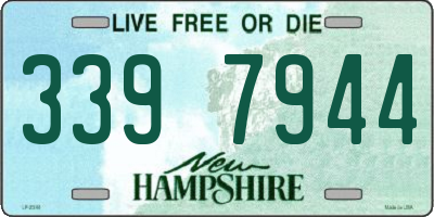 NH license plate 3397944