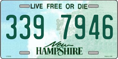 NH license plate 3397946