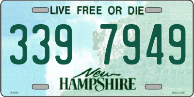 NH license plate 3397949