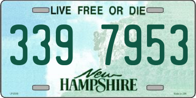 NH license plate 3397953