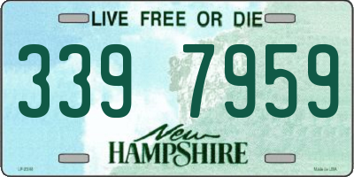 NH license plate 3397959
