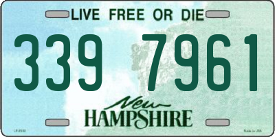 NH license plate 3397961