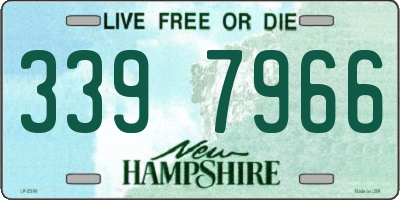 NH license plate 3397966