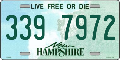 NH license plate 3397972