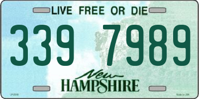 NH license plate 3397989