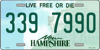 NH license plate 3397990