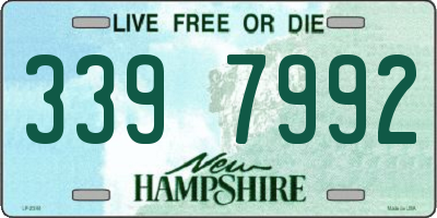 NH license plate 3397992