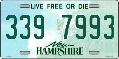 NH license plate 3397993