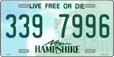 NH license plate 3397996