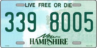 NH license plate 3398005