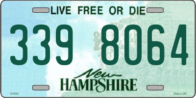 NH license plate 3398064
