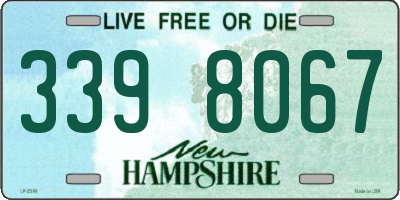 NH license plate 3398067