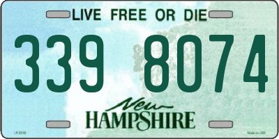 NH license plate 3398074