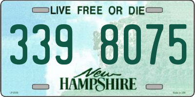 NH license plate 3398075