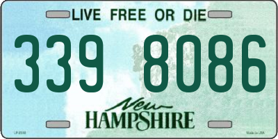 NH license plate 3398086