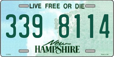 NH license plate 3398114