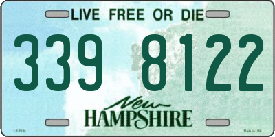 NH license plate 3398122