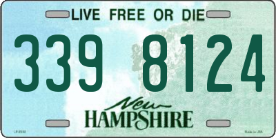 NH license plate 3398124