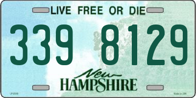 NH license plate 3398129