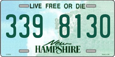 NH license plate 3398130