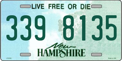 NH license plate 3398135