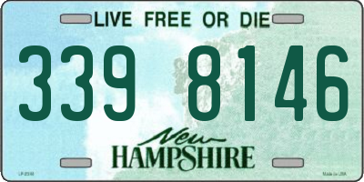 NH license plate 3398146
